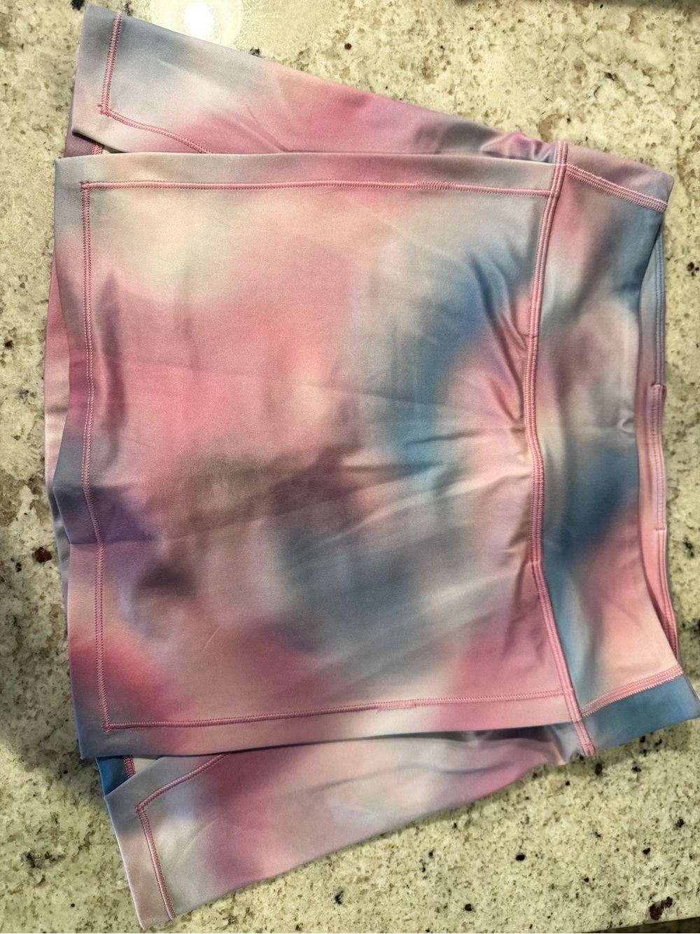 Athleta Girl Cotton Candy Tie-Dye Athletic Skort